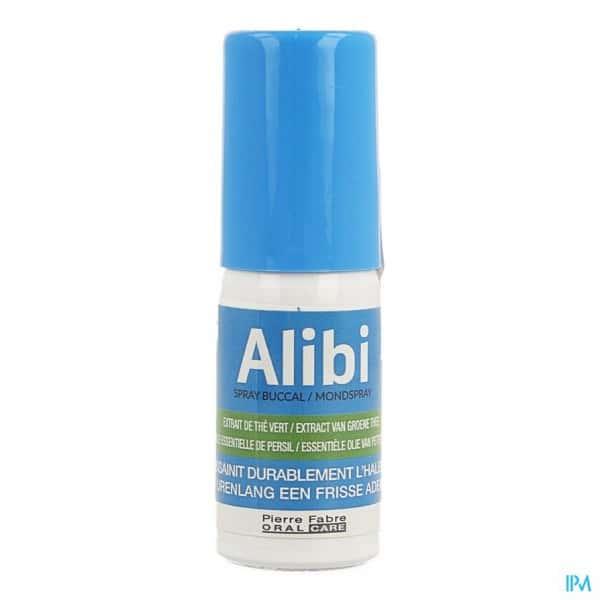 Een mondspray van de medicatie Alibi