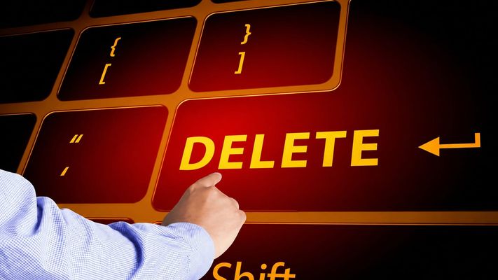 Nieuw: de internet delete knop