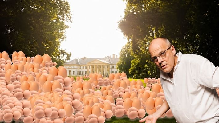 Miljonair kiest letterlijk eieren voor zijn geld
